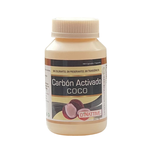 Carbón activado de coco 100 Cápsulas